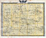 Wayne County Map, Illinois State Atlas 1876